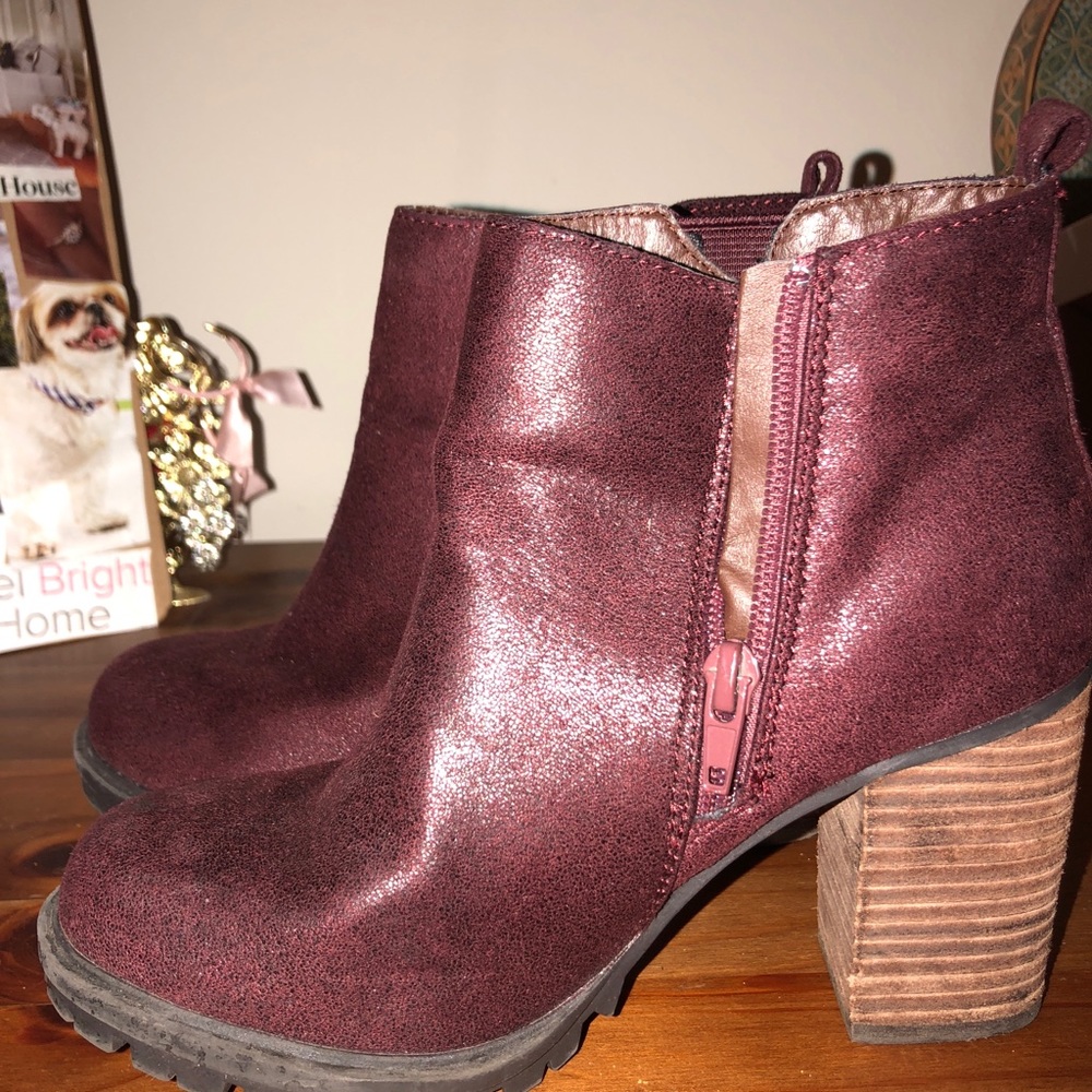 Call It Spring Burgundy Boots